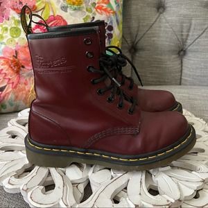 Dr. Martens Burgundy Boots Women’s 6
